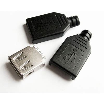 Разъём USB, гнездо AF, корпус пластик, пайка на кабель купить в Киеве ...