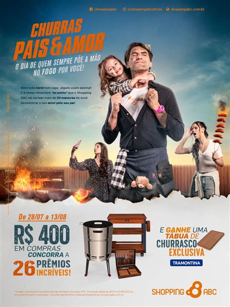 Churras Pais Amor Shopping Abc Celebra Dia Dos Pais Kits