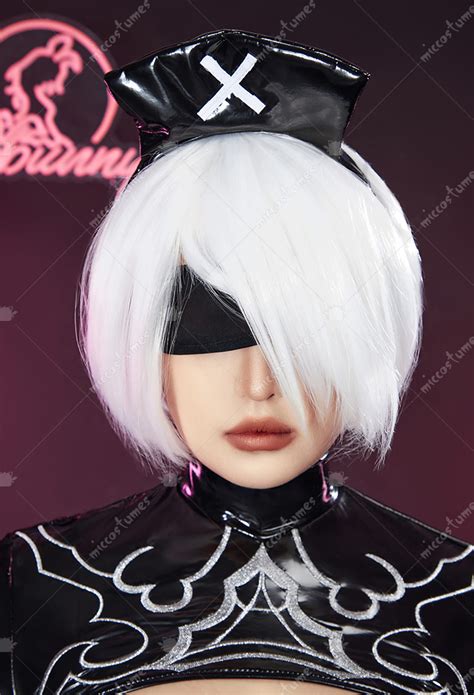 Halloween N Automata Dress And Gloves With Thigh Socks B Derivative Punk Sexy Lingerie Top