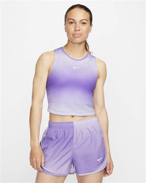 Nike Dri FIT Swoosh Women S Cropped Running Tank Top Nike SG