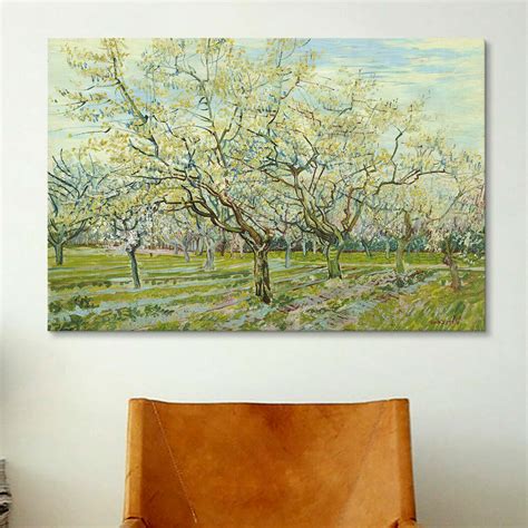 Icanvas The White Orchard By Vincent Van Gogh Painting Print On