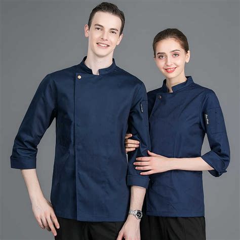 Jual Kemeja Koki Chef Jacket Baju Koki Seragam Koki Chef Barista Unisex