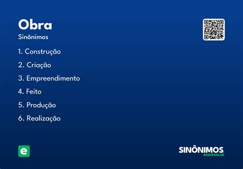 O Que Significa Obra