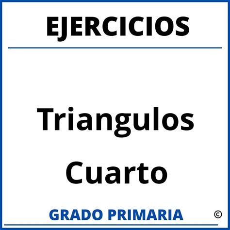 Problemas De Triangulos Para Cuarto Grado De Primaria Pdf Hot Sex Picture