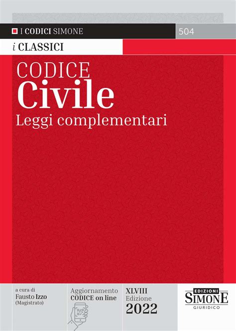 Codice Civile Aggiornato 2022 Edizioni Simone