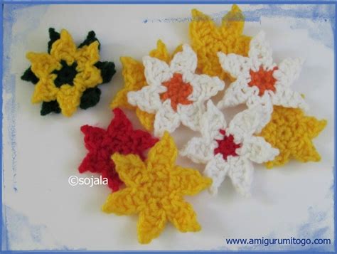 6 Point Star Crochet Pattern Applique Plus Magic Loop Tutorial