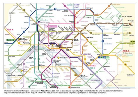 (PDF) Printable Paris Metro Map - About France · PDF fileTitle ...