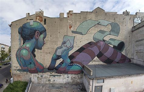 Gigantescos Murales Callejeros Por Aryz Pop Picture