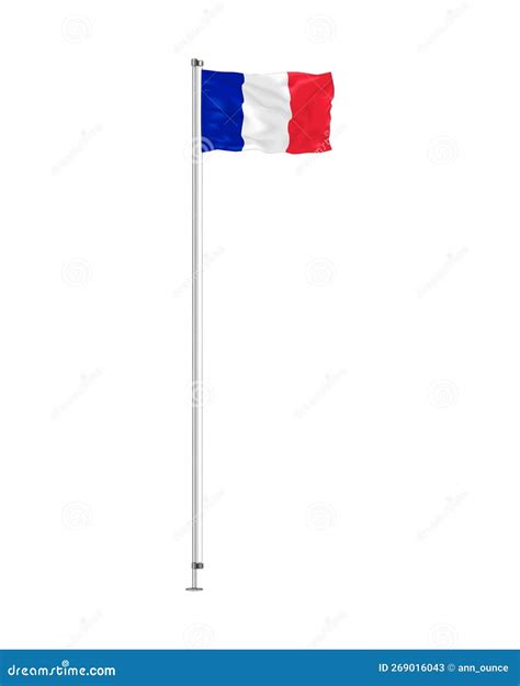 Bandeira Voadora Da Ilustração Do Vetor De França Bandeira Francesa