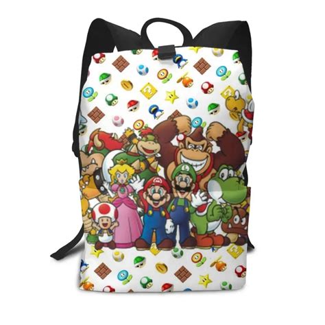 Рюкзак Марио пятнистый Yoshi рюкзаки Модный узор сумка для подростков ...