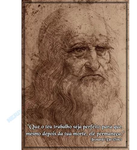 Foto De Parede X Cm Leonardo Da Vinci Pensamento