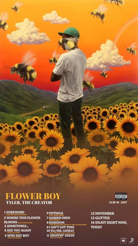 Flower Boy By Tyler The Creator In 2024 Music Album Art Flower Boys