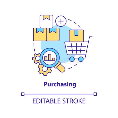 Purchasing Concept Icon Stock Vector Illustration Of Development