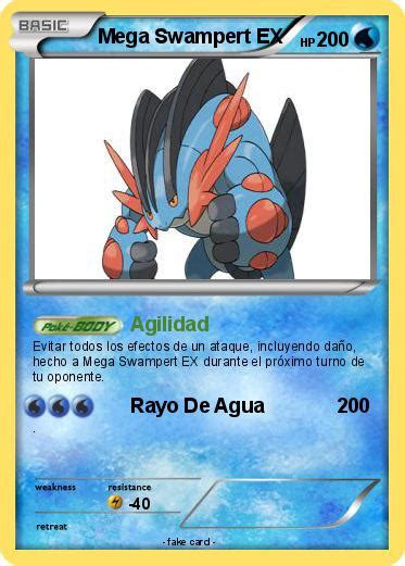 Pokémon Mega Swampert Ex 10 10 Agilidad Mi Carta Pokémon