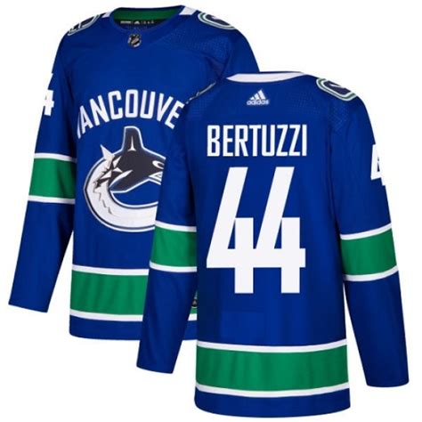 Authentic Adidas Youth Todd Bertuzzi Vancouver Canucks Home Jersey - Blue