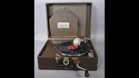 Edison Portable Phonograph Grammophon Youtube