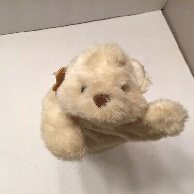 Applause Bravo Plush Hand Puppet Teddy Bear 7 Beige 1980s Vtg EBay