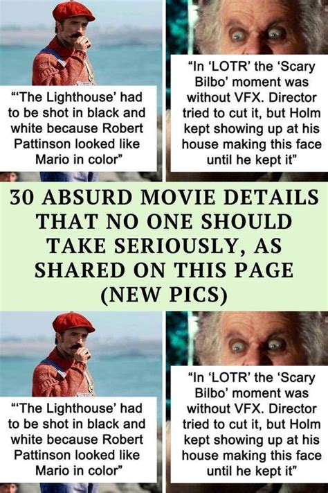 30 absurd movie details that no one should take seriously as shared on ...