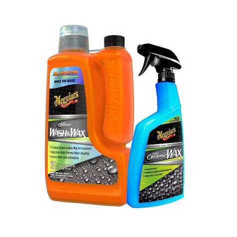 Meguiars Ultimate Wash And Wax 166 Litre And Hybrid Ceramic Wax 768 Ml