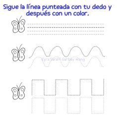 24 Ideas De Lineas Punteadas Grafomotricidad Imprimibles Para