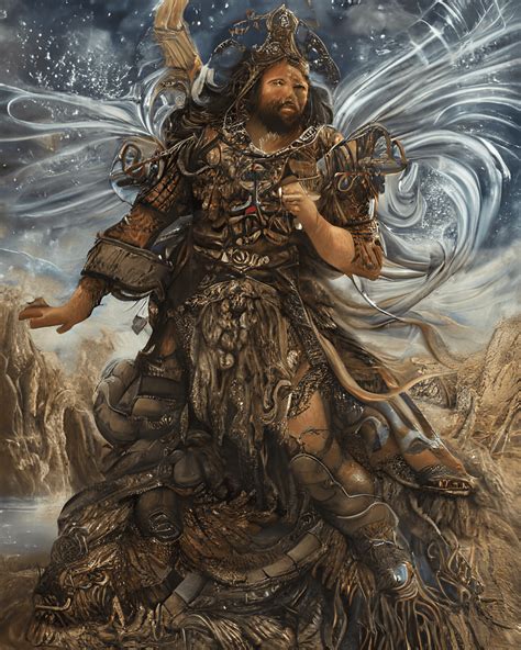 Vodnik Extremely Detailed Mythological Sky Fantasy Cinematic Art ...