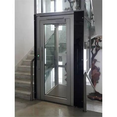 400 800 Kg Geared Domestic Building Glass Passenger Elevator For