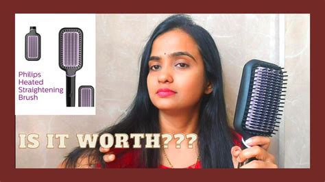 Philips Hair Straightening Brush Review and Demo !! Wow Skin Science