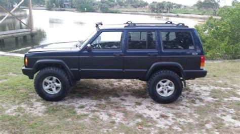 2001 Jeep Cherokee Xj 4 Lift Low Miles 4x4 Rough Country Bid Jeep