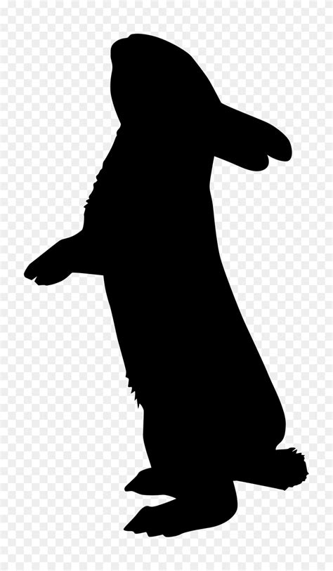 Easter Bunny Silhouette Clip Art - Bunny Silhouette Clip Art - FlyClipart