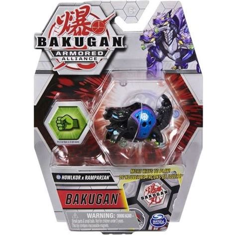 Bakugan Battle Planet Howlkor X Ramparian Carte Boule Noir