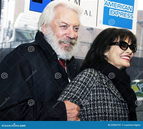 Donald Sutherland and Wife Francine Racette Editorial Photo - Image of ...