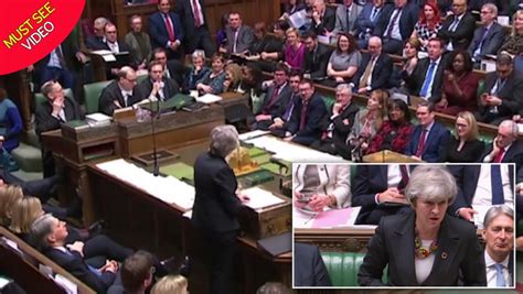 Brexit Mps Erupt In Fury As Theresa May Blames Them For Crisis In