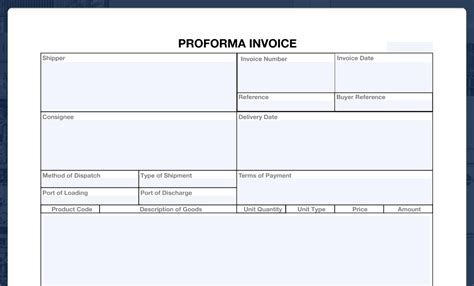 Proforma Invoice