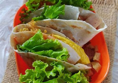 Resep Kebab Mie Noodle Tortilla Wrap Oleh Saomi Mayhai Cookpad