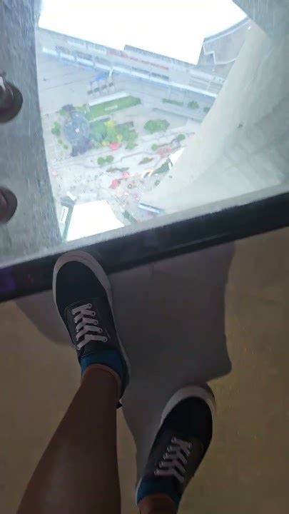 Top Of Cn Tower Walking On The Glass Floor Youtube