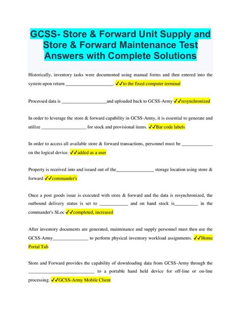 Gcssarmy Intermediate Navigation Test Army News