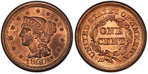 Images Of Braided Hair Cent C Rb Pcgs Coinfacts