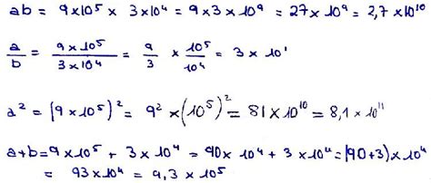 Calcul Litt Ral Avec La Notation Scientifique Coll Ge Jean Boucheron