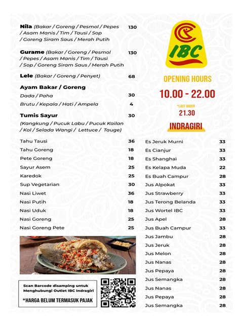 Menu Ibc Pdf