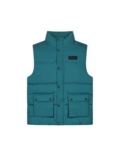 Malelions Crinkle Padded Vest Petrol Eddy S Eindhoven