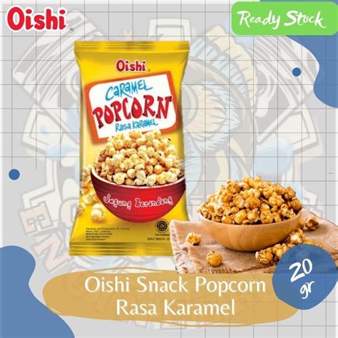 Jual OISHI Snack Popcorn Caramel Cokelat Mentega Belgia 20g