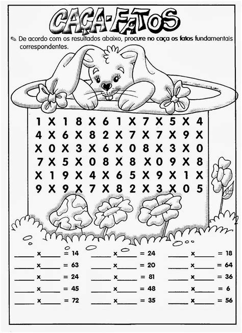 Educar X Matemática Atividades De Multiplicação