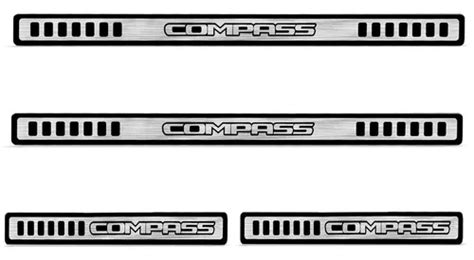 Soleira Jeep Compass A Premium Escovada Portas R Em