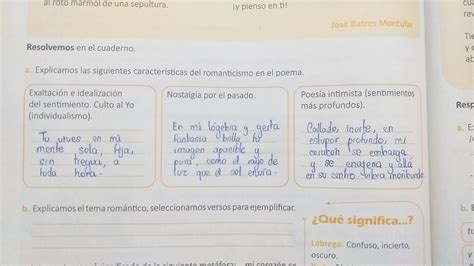 Resolvemos en el cuaderno 2 Explicamos las siguientes características