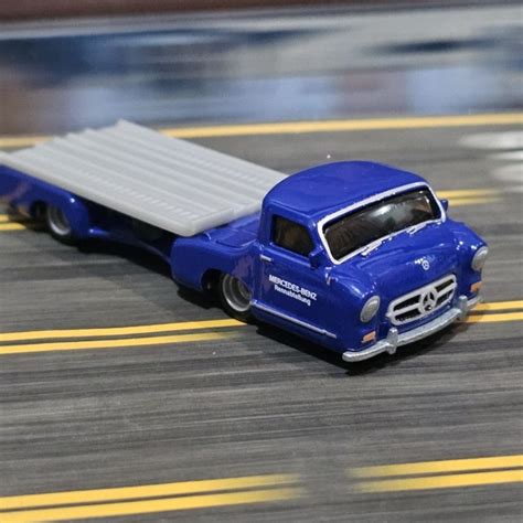 Jual Hot Wheels Team Transport Blaues Wunder Mercedes Benz Sl Truck Towing Premium Shopee