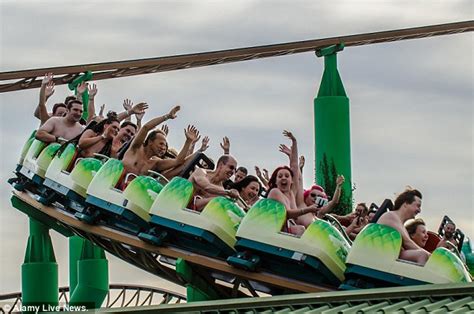 Naked Rollercoaster Ride At Adventure Island In K Cancer Charity Bid