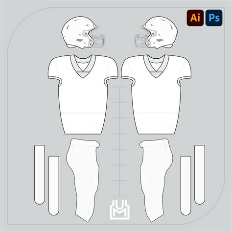 VaporFlex Football Uniform Template - Illustrator/Photoshop Bundle