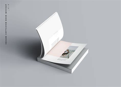 Square Softcover Book Mockup