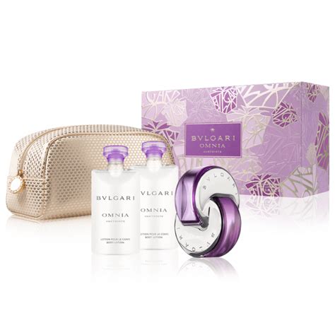 Bvlgari Omnia Amethyste Gift Set For Women 65ml EDP 75ml Body Lotion