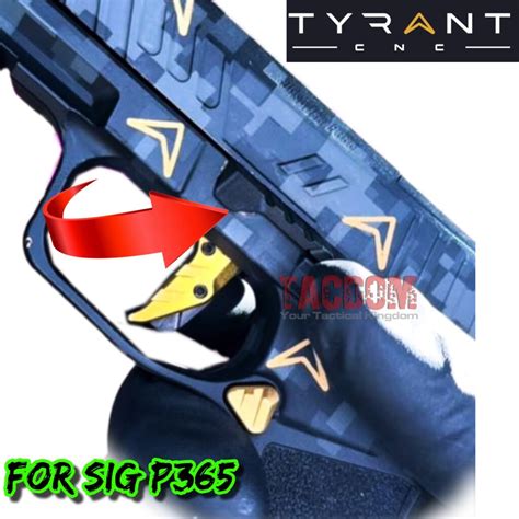 Tyrant Designs Cnc Black Sig Sauer P365 Extended Slide Take Down Lever Tacdom